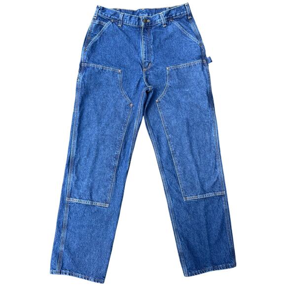 Y2K Carhartt B73-DST Carpenter Jeans Loose Original Fit 34x34 - Picture 1 of 5